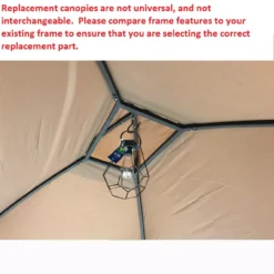 Pinehurst Grill Gazebo Beige Replacement Canopy -Outdoor Decor Sales 810549353 6