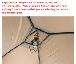 Pinehurst Grill Gazebo Beige Replacement Canopy -Outdoor Decor Sales 810549353 61