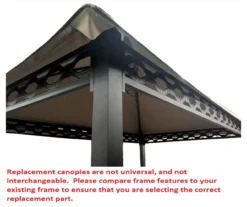 Pinehurst Grill Gazebo Beige Replacement Canopy -Outdoor Decor Sales 810549353 71