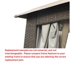 Augusta Gazebo Beige Replacement Canopy -Outdoor Decor Sales 810549365 61