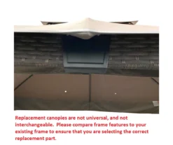 Augusta Gazebo Beige Replacement Canopy -Outdoor Decor Sales 810549365 71