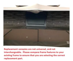 Augusta Gazebo Beige Replacement Riplock Canopy -Outdoor Decor Sales 810549366 71