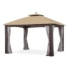 Augusta Gazebo Beige Replacement Riplock Canopy & Side Mosquito Netting Set 1 Augusta Gazebo Beige Replacement Riplock Canopy & Side Mosquito Netting Set -Outdoor Decor Sales 810549367 1
