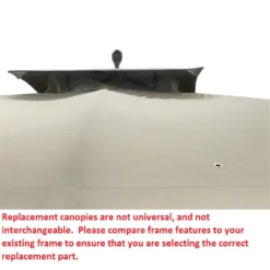 Augusta Gazebo Beige Replacement Riplock Canopy & Side Mosquito Netting Set -Outdoor Decor Sales 810549367 4