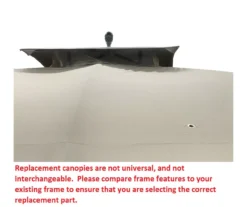 Augusta Gazebo Beige Replacement Riplock Canopy & Side Mosquito Netting Set -Outdoor Decor Sales 810549367 41