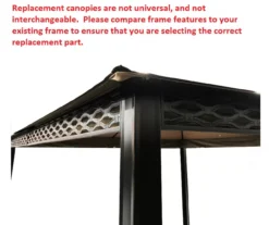 Pinehurst Gazebo Beige Replacement Canopy -Outdoor Decor Sales 810549369 51