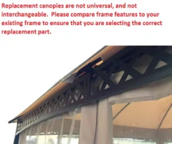 Windsor Dome Gazebo Replacement Riplock Canopy -Outdoor Decor Sales 810549376 71