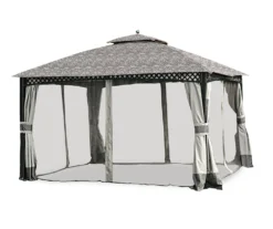 Windsor Dome Gazebo Beige Damask Replacement Canopy -Outdoor Decor Sales 810549379 31
