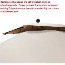 Windsor Dome Gazebo Beige Damask Replacement Canopy -Outdoor Decor Sales 810549379 4