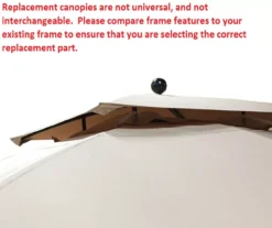 Windsor Dome Gazebo Beige Damask Replacement Canopy -Outdoor Decor Sales 810549379 41