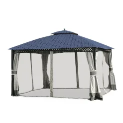 Windsor Dome Gazebo Midnight Blue Trellis Replacement Canopy -Outdoor Decor Sales 810549380 3