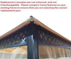 Windsor Dome Gazebo Midnight Blue Trellis Replacement Canopy -Outdoor Decor Sales 810549380 61