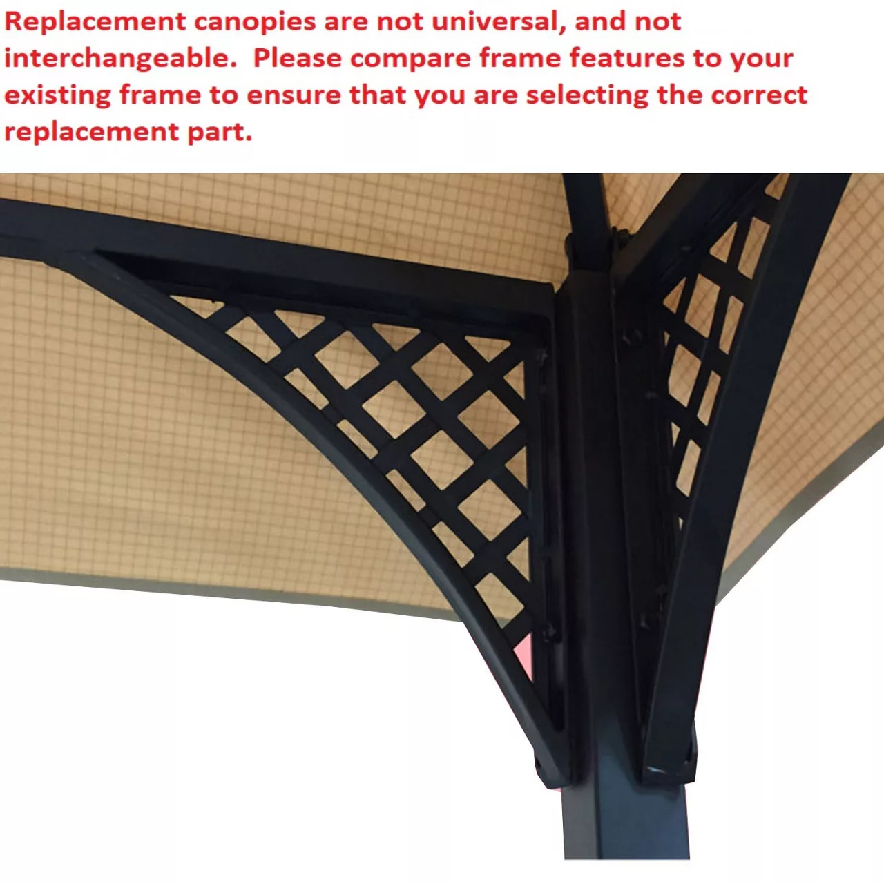 Windsor Grill Gazebo Beige Replacement Canopy 5 Windsor Grill Gazebo Beige Replacement Canopy - Image 3