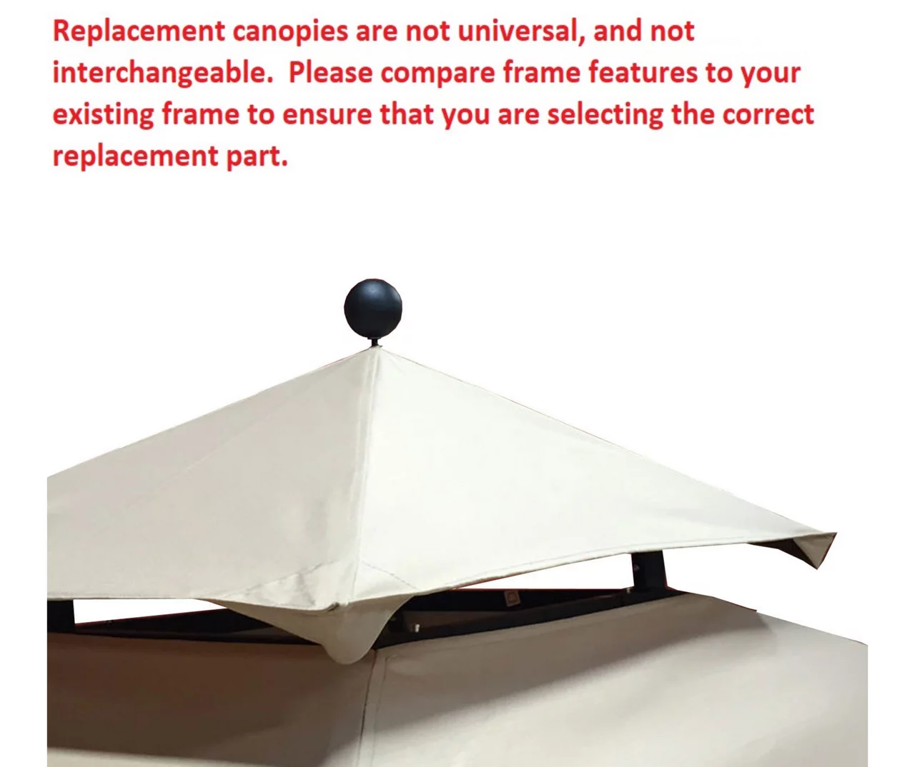 Windsor Grill Gazebo Beige Replacement Canopy 17 Windsor Grill Gazebo Beige Replacement Canopy - Image 15