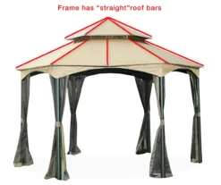 Southbay Gazebo Beige Replacement Canopy -Outdoor Decor Sales 810549395 41