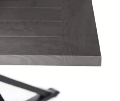 Autumn Cove Brown Wood Look Square Steel Patio Dining Table -Outdoor Decor Sales 810553658 2