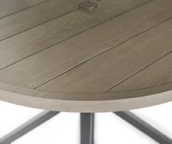 Sandpointe Neutral Steel Round Patio Dining Table -Outdoor Decor Sales 810554377 2