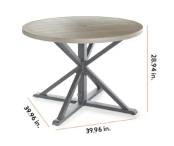 Broyhill Sandpointe Steel Round Patio Dining Table -Outdoor Decor Sales 810554377 99 2 1