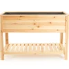 47.6" Wood Raised Garden Bed With Shelf -Outdoor Decor Sales 810555214