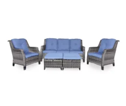 Real Living Rockbridge All-Weather Wicker Cushioned Patio Chairs, 2-Pack -Outdoor Decor Sales 810555261 810555262 1