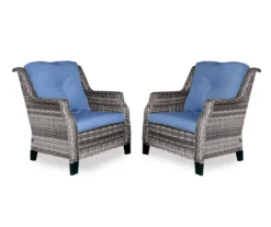 Real Living Rockbridge All-Weather Wicker Cushioned Patio Chairs, 2-Pack -Outdoor Decor Sales 810555262
