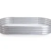 70.9" Oval Galvanized Raised Garden Bed