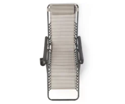 Gray Sling Fabric Gravity Lounger Chair -Outdoor Decor Sales 810556793 3