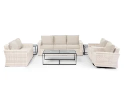 Broyhill Eagle Brooke All-Weather Wicker Cushioned Patio Sofa -Outdoor Decor Sales 810557273 810557274 810557275