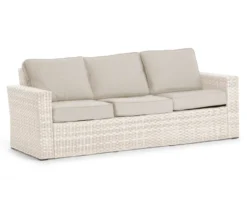 Broyhill Eagle Brooke All-Weather Wicker Cushioned Patio Sofa -Outdoor Decor Sales 810557274