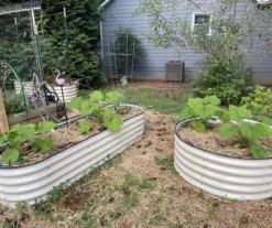 42" Pearl White Metal Raised Garden Bed -Outdoor Decor Sales 810559830 2