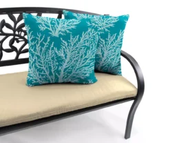 16" Sea Coral Turquoise Outdoor Throw Pillows, 2-Pack 20 16" Sea Coral Turquoise Outdoor Throw Pillows, 2-Pack -Outdoor Decor Sales 810560526 7