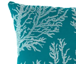 16" Sea Coral Turquoise Outdoor Throw Pillows, 2-Pack 21 16" Sea Coral Turquoise Outdoor Throw Pillows, 2-Pack -Outdoor Decor Sales 810560526 8