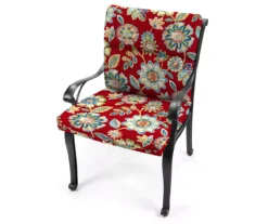 Daelyn Cherry French Edge Outdoor Chair Cushion 24 Daelyn Cherry French Edge Outdoor Chair Cushion -Outdoor Decor Sales 810560543 8