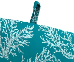 Sea Coral Turquoise French Edge Outdoor Chair Cushion -Outdoor Decor Sales 810560544 7