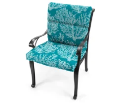 Sea Coral Turquoise French Edge Outdoor Chair Cushion -Outdoor Decor Sales 810560544 8