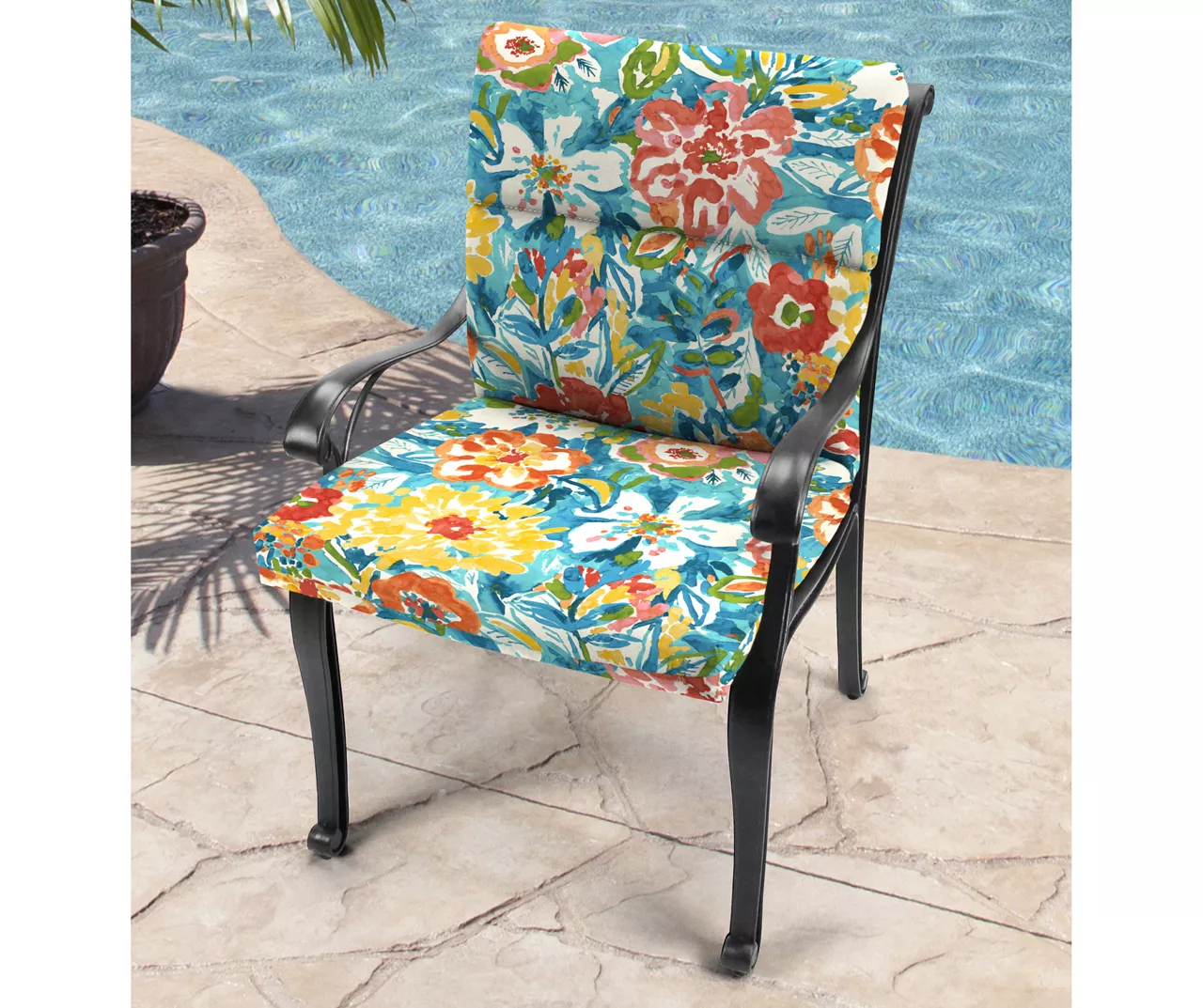 Sun River Sky French Edge Outdoor Chair Cushion 4 Sun River Sky French Edge Outdoor Chair Cushion - Image 2