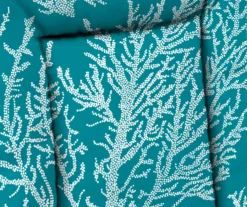 Sea Coral Turquoise Euro Style Outdoor Chair Cushion -Outdoor Decor Sales 810560598 8
