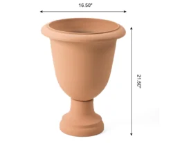 Glitzhome Plastic Urn Planters, 2-Pack -Outdoor Decor Sales 810565980 5