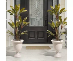 Glitzhome Plastic Urn Planters, 2-Pack -Outdoor Decor Sales 810565981 2