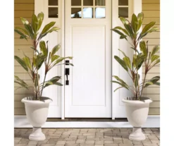 Glitzhome Plastic Urn Planters, 2-Pack -Outdoor Decor Sales 810565981 3
