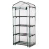 61" PVC & Metal 4-Tier Mini Greenhouse 1 61" PVC & Metal 4-Tier Mini Greenhouse -Outdoor Decor Sales 810565991 1