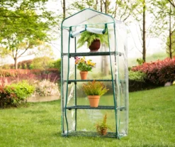 61" PVC & Metal 4-Tier Mini Greenhouse -Outdoor Decor Sales 810565991 2
