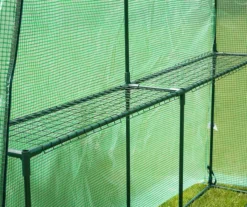 74.75" Green PE & Metal Single Shelf Walk-In Greenhouse -Outdoor Decor Sales 810565996 5