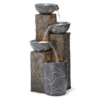 Leaf Bowl LED 4-Tier Resin Fountain -Outdoor Decor Sales 810566008 1