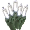 Cool White LED Mini Light Set With Green Wire, 120-Lights -Outdoor Decor Sales 810567538 1