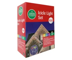 Multi-Color C9 & Mini Icicle Light Set With Green Wire, 100-Lights -Outdoor Decor Sales 810567835 4