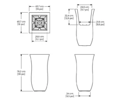 Mayne Inc. 16" Valencia Plastic Planter -Outdoor Decor Sales 810567854 9