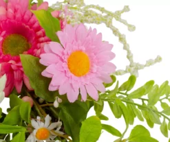 23" Pink & Yellow Mums & Berry Wreath -Outdoor Decor Sales 810574647 3