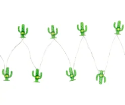 Northlight Green Cactus LED Fairy Light Set, 10-Lights