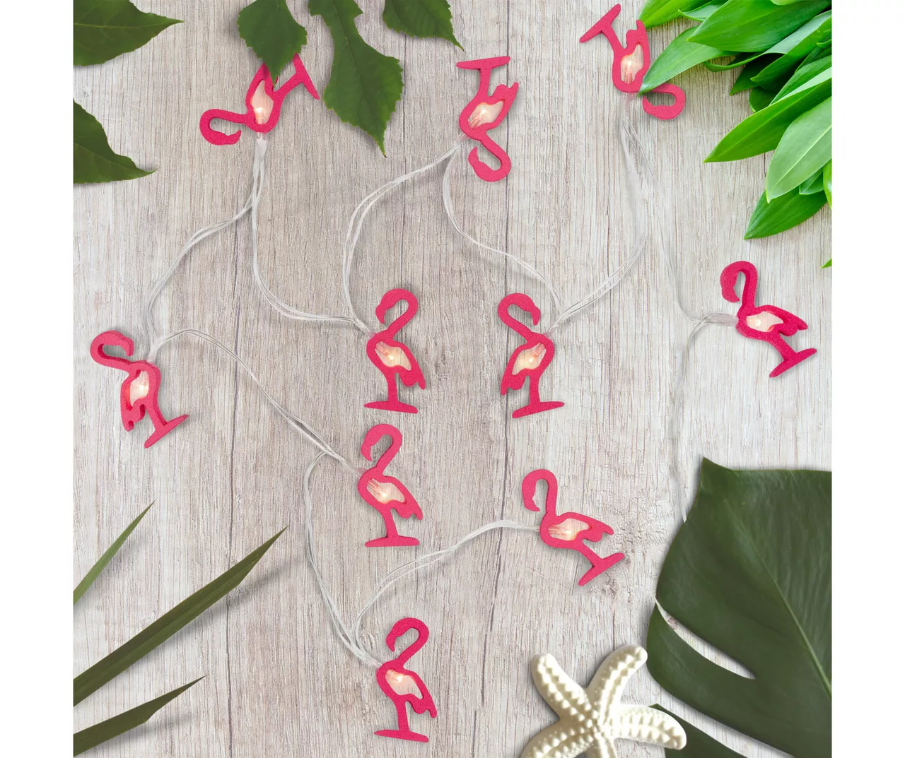 Northlight Flamingo LED Fairy Light Set, 10-Lights 4 Northlight Flamingo LED Fairy Light Set, 10-Lights - Image 2